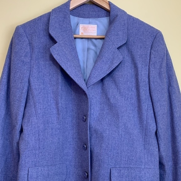 Pendleton | Vintage 100% Wool Tweed Lavender Pure Virgin Wool Blazer Jacket S/M - Picture 4 of 17